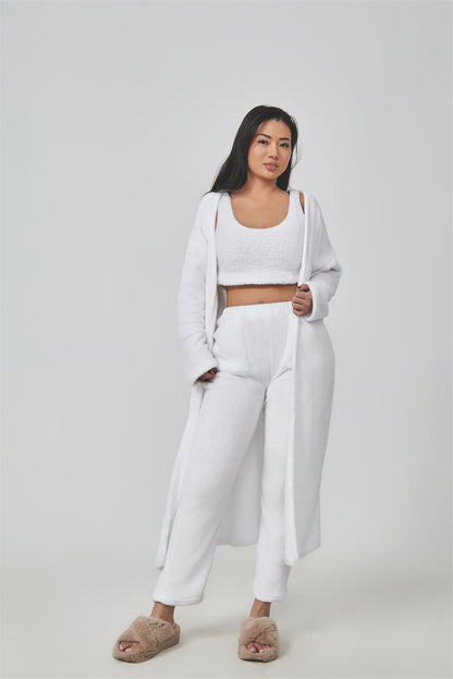 Rahat Pijama Takımı, 3 Parçalı Ev Giyim Takımı, Şirin Ev Giyimleri, Sıcak Takım Elbise Setleri, Uyumlu Takım, Ev Giyim Takımı, 3 Parçalı Pantolon Takımları, Kadın Kışlık Elbise
