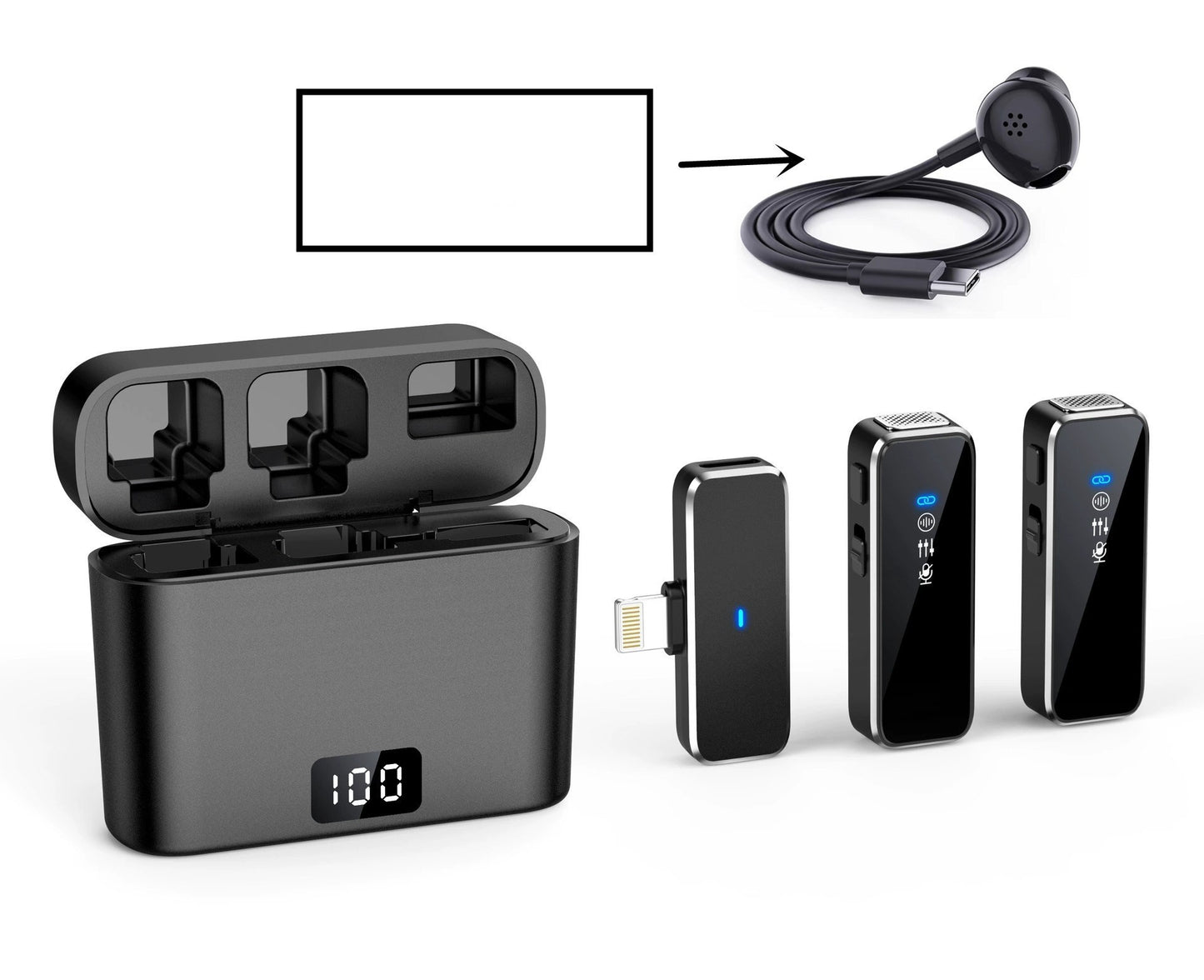 Wireless Collar Clip Microphone Noise Reduction / Kablosuz Yaka Klipsi Mikrofon Gürültü Azaltma